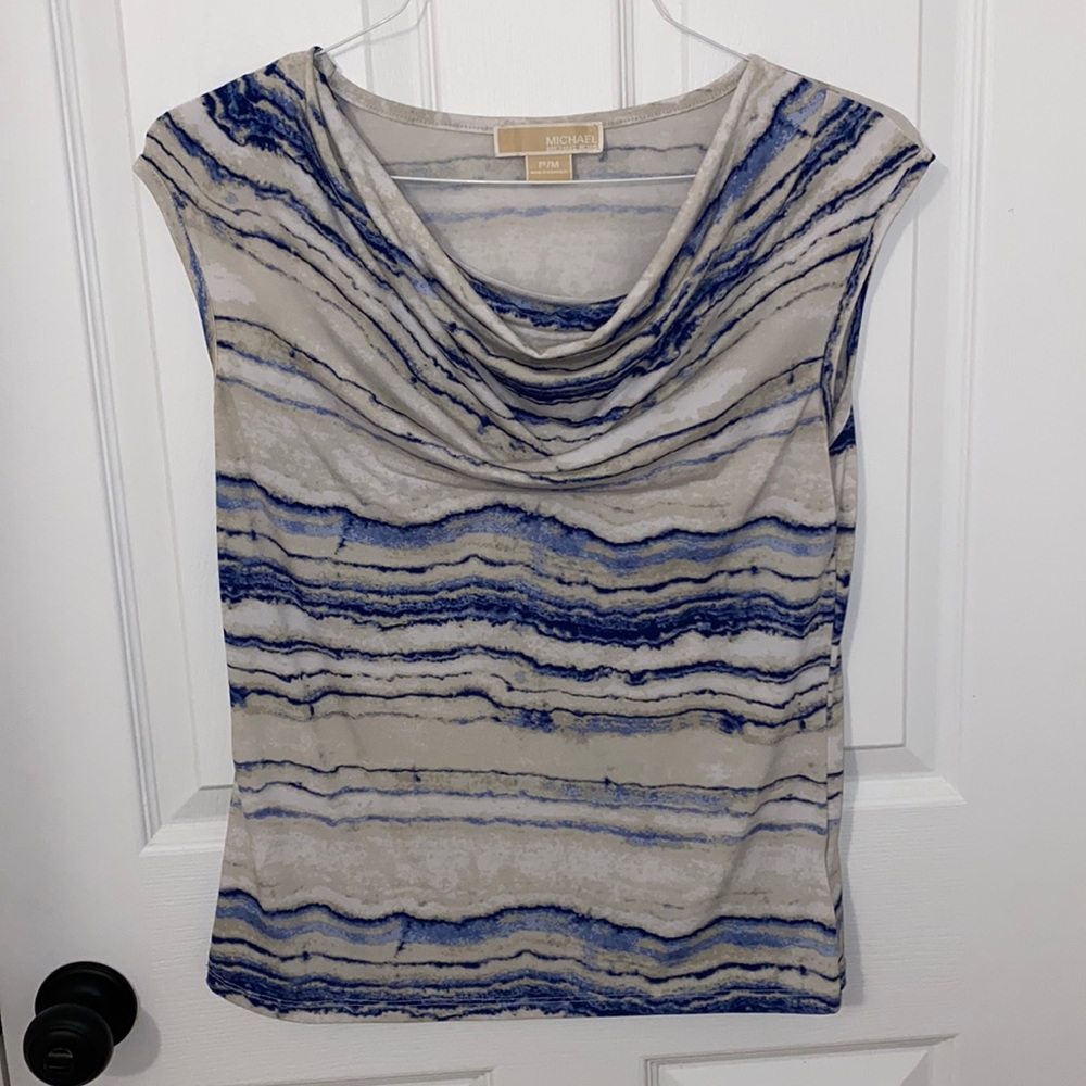 Michael Kors Marble Pattern Top